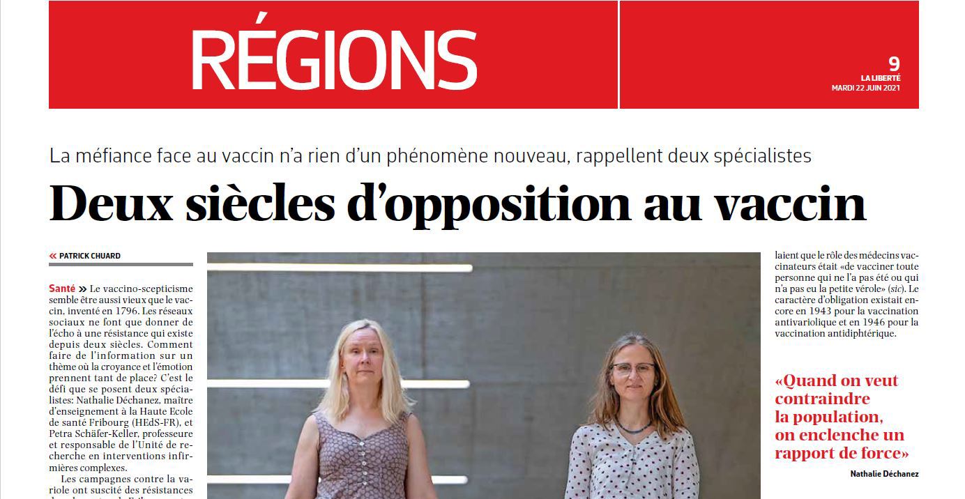 22062021 - La HEdS-FR interrogée sur la vaccination - Image